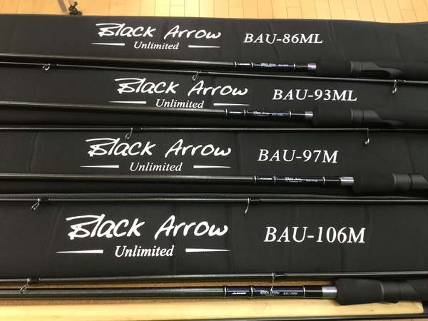 葛の葉店【最新釣具買取情報】「エイムス ブラックアローアンリミテッド ○ＢＡＵ－８６ＭＬ ○ＢＡＵ－９３ＭＬ ○ＢＡＵ－９７Ｍ○ＢＡＵ－１０６Ｍ」買取り入荷しました。（つりどうぐ一休　葛の葉店）サムネイル