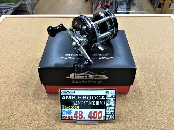 狭山店【新製品入荷情報】第５弾！「アブガルシア　ＡＭＢ．５６００ＣＡ　ファクトリーチューンド・ブラック（新入荷）＆ＺＡＰＰＵ　バウヘッドＴＧ（新製品）などが、入荷しました！」（狭山店）サムネイル