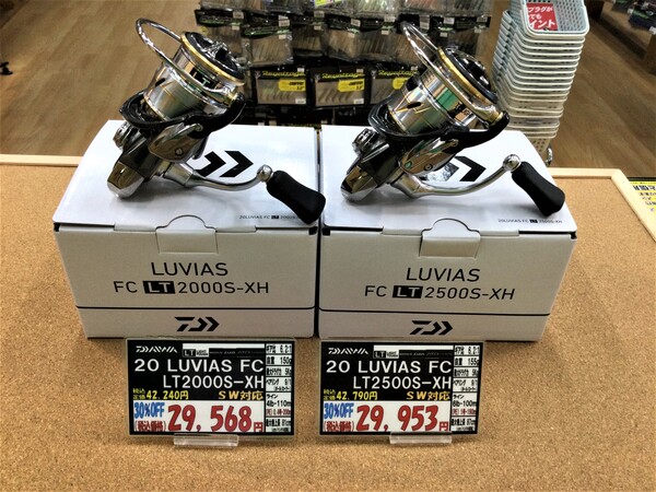 狭山店【製品入荷情報】「ダイワ　２０ルビアス  ＦＣ  ＬＴ  〇２０００Ｓ-ＸＨ（再入荷）〇２５００Ｓ-ＸＨ（再入荷）などが、入荷しました！」（狭山店）サムネイル