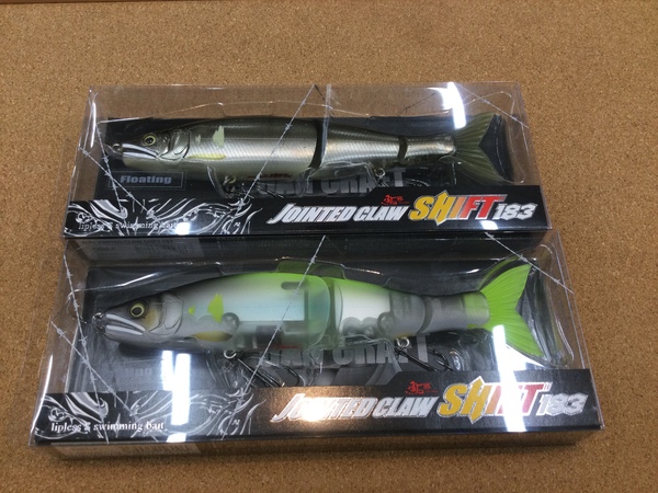 狭山店【新製品入荷情報】「ガンクラフト　ジョインテッドクロー・シフト１８３（２色再入荷）＆フィッシュアロー×ＤＲＴ　ライザージャックＪｒ（２色入荷）＆フロッグプロダクツ　マッドラットオリジナル（６色入荷）などが、入荷しました！」（狭山店）サムネイル