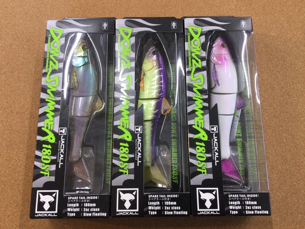 葛の葉店【新製品入荷情報☆第２弾☆】「ジャッカル ダウズスイマー１８０ＳＦ（新色）ガルバイブ（再入荷）グッドラインカッター（再入荷）ＹＴフュージョン ハイパーＢＢマグナム（再入荷）邪道 マルチストラップ＃Ｌサイズ（新製品）」が入荷いたしました！（葛の葉店）サムネイル
