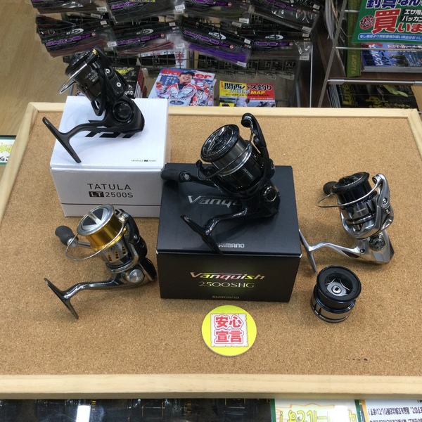 本日の釣具買取商品　第２弾！「シマノ　〇１９ヴァンキッシュ　２５００ＳＨＧ（超美品）〇０７ステラ　２５００Ｓ　〇１８ストラディック　２５００ＳＨＧ＆ダイワ　１８タトゥーラＬＴ　２５００Ｓ（超美品）などが、買取入荷しました！」（狭山店）サムネイル