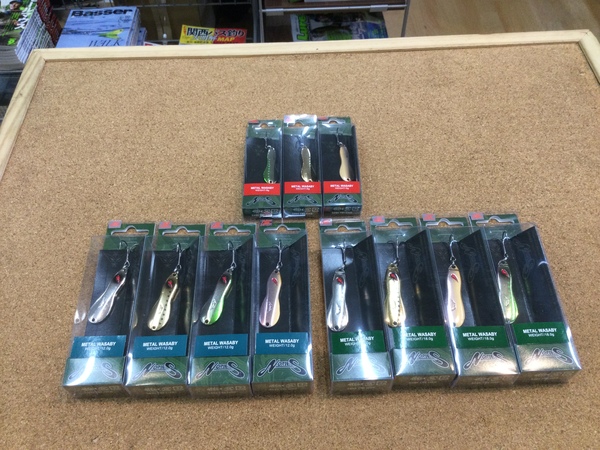 狭山店【製品入荷情報】「ノリーズ　メタルワサビー　〇８ｇ（３色再入荷）〇１２ｇ（４色再入荷）〇１８ｇ（４色再入荷）などが、入荷しました！」（狭山店）サムネイル