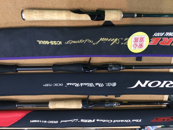 狭山店　本日の釣具買取商品！「エバーグリーン　〇インスピラーレＲＳ　ＩＲＳＣｰ６１１ＸＭＨ　グランドコブラＲＳリミテッド（超美品）〇オライオン　ＯＣＳＣｰ７１Ｈ＋　ブラックローズ（超美品）〇復刻インスパイア　ＩＣＳＳｰ６０ＵＬ　エアリアルレジェンド（超美品）などが、買取入荷しました！」（狭山店）サムネイル