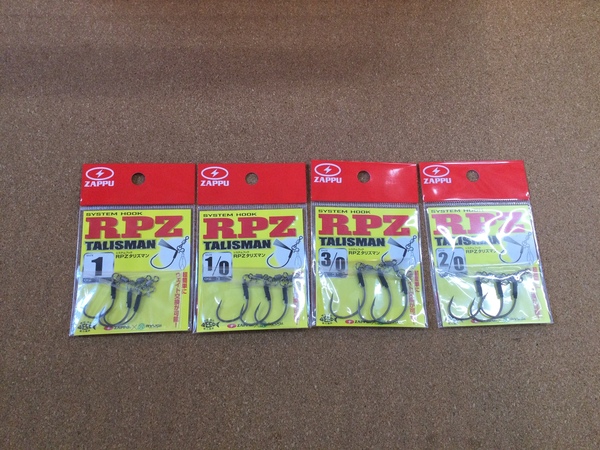 葛の葉店【新製品入荷情報】「ＺＡＰＰＵ×ＲＹＵＧＩ ○ＲＰＺタリズマン（新製品）、ＲＹＵＧＩ ○ビーツＴＧ（新サイズ）デコイ ○シリコンラバーファイン（新製品） ○シリコンラバーレギュラー（新製品）アブガルシア ○コイルリーシュ（新製品）」が入荷いたしました！（葛の葉店）サムネイル