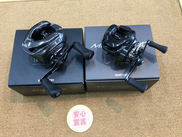 狭山店　本日の釣具買取商品　第１０弾！「シマノ　〇２４メタニウムＤＣ　７１ＨＧ（美品）〇１８アンタレスＤＣ　ＭＤ　ＸＧ（左）などが、買取入荷しました！」（狭山店）サムネイル