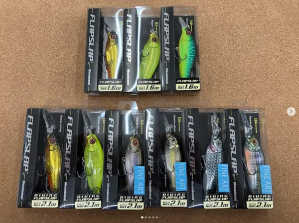 滋賀守山店　新製品入荷情報　・メガバス 　フラップスラップ 　ダイビングフラップスラップ　・一誠　 AKバズ右カーブ 　AKバズ左カーブ　カタクチワームヤバクネ5.5　ジャコバグパワー3.5　根魚蟲2.2ヘビーソルト　入荷いたしました。サムネイル