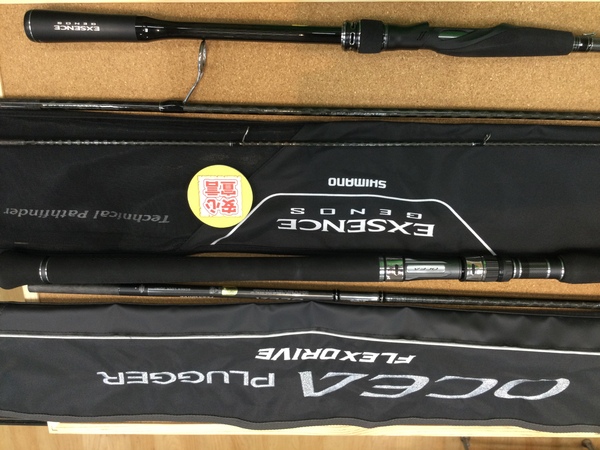 狭山店　本日の釣具買取商品　第２弾！「シマノ　〇２２オシアプラッガー・フレックスドライブ　Ｓ７６ＭＬ（美品）〇１９エクスセンスジェノス　Ｓ９６Ｍ／Ｆ－３（美品）などが、買取入荷しました！」（狭山店）サムネイル