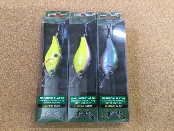 【新製品入荷情報】「ノリーズ マルノミフラット６０（未入荷色）」が入荷いたしました！（葛の葉店）サムネイル