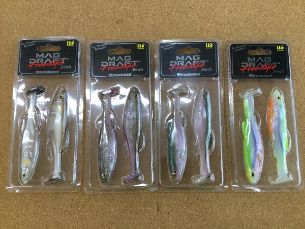 【寝屋川店】（新製品入荷情報）メガバス　マグドラフトフリースタイル５インチ／６インチ　入荷致しました！サムネイル