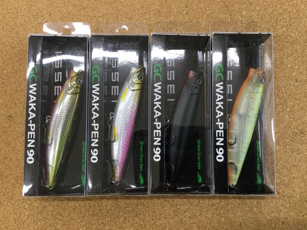 【寝屋川店】（新製品入荷情報）一誠　Ｇ．Ｃ．ワカペン９０　キャラメルシャッド３．５インチ／４インチ／５インチ　スーパースティック４インチ　スーパースティックカーリー６インチ　ＡＫパンチ２．４インチ　入荷致しました！サムネイル