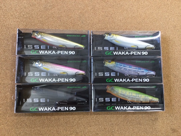 【新製品入荷情報】「一誠　Ｇ.Ｃ.ワカペン９０（新色）、ビビビ蟲１.８インチ（新色）、スーパースティックカーリー６インチ（新色）、スーパースティック４インチ（新色）、キャラメルシャッド ３.５インチ/４インチ/５インチ（限定カラー）、グリコネ５インチ（未入荷色）、ＡＫパンチ２.４インチ（再入荷）」が入荷いたしました！（葛の葉店）サムネイル