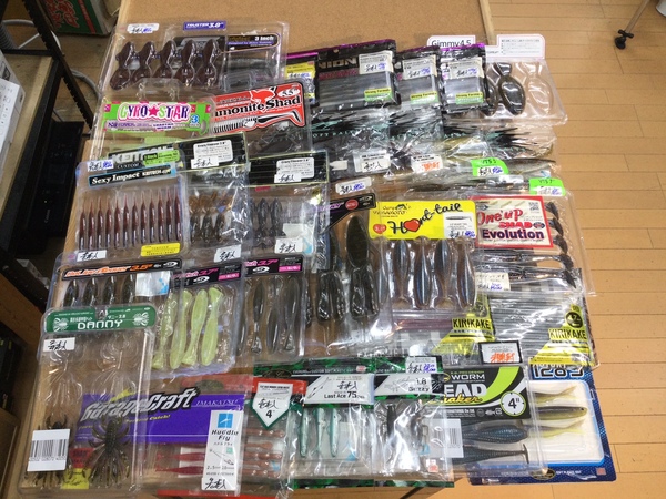 【最新釣具買取情報】「人気メーカーのワーム多数！」買取り入荷致しました。（つりどうぐ一休　葛の葉店）サムネイル