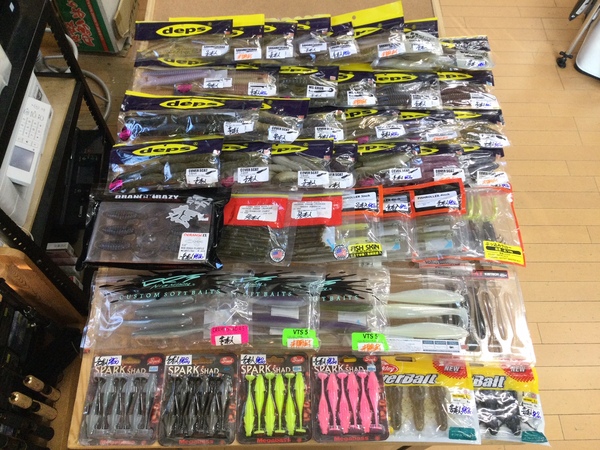 【最新釣具買取情報】「人気メーカーのワーム多数！」買取り入荷致しました。（つりどうぐ一休　葛の葉店）サムネイル