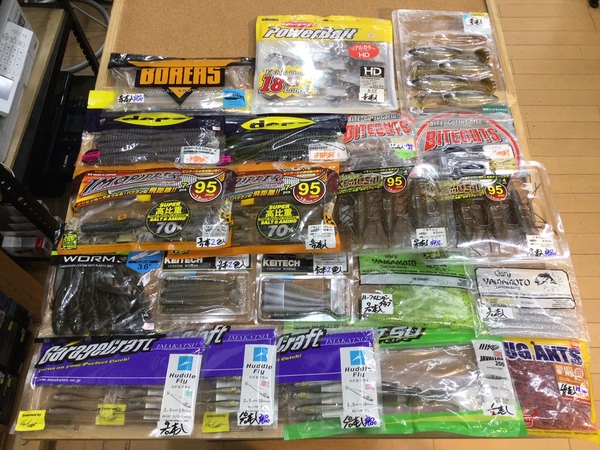 【最新釣具買取情報☆第３弾☆】「人気メーカーのワーム多数！」買取り入荷致しました。（つりどうぐ一休　葛の葉店）サムネイル
