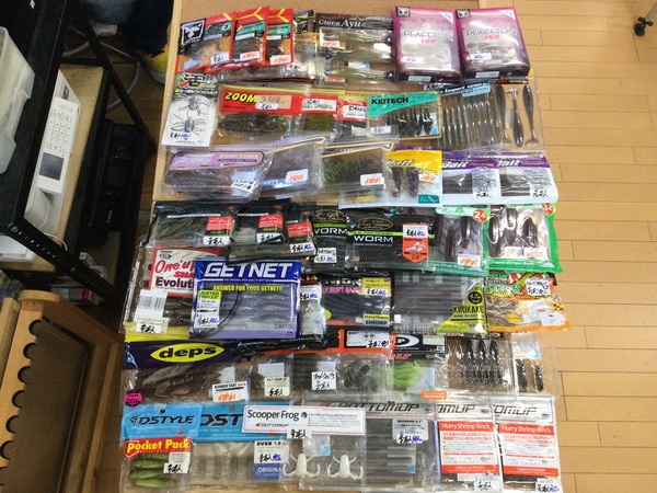【最新釣具買取情報】「人気メーカーのワーム多数！」買取り入荷致しました。（つりどうぐ一休　葛の葉店）サムネイル