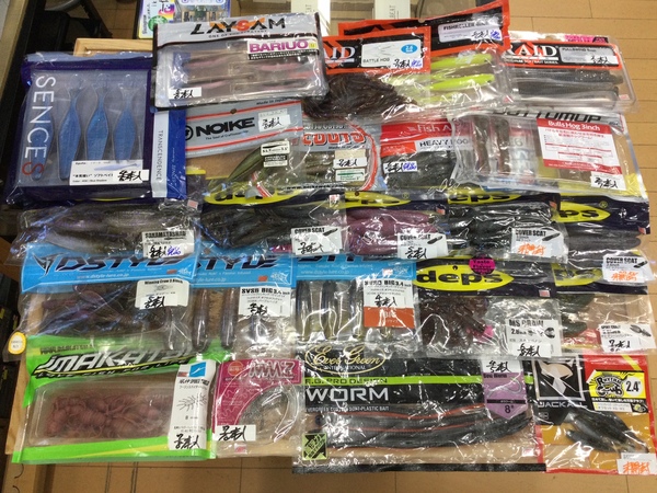 【最新釣具買取情報】「人気メーカーのワーム多数！」買取り入荷致しました。（つりどうぐ一休　葛の葉店）サムネイル