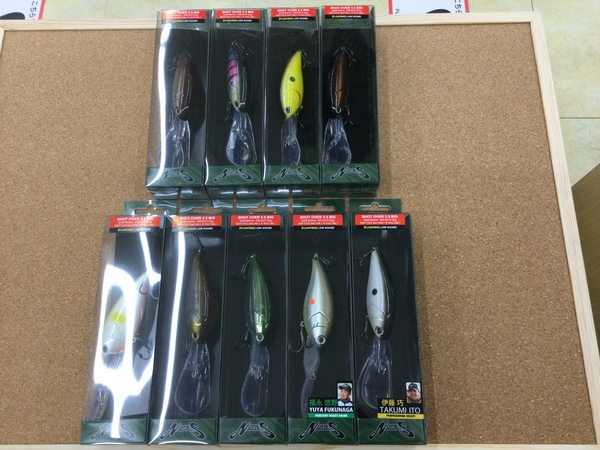 滋賀守山店　新製品入荷情報　ノリーズ  ショット オーバー5.5ビッグ　ボトムアップ  フレンジャー　クネリー3.6【再入荷】　入荷いたしました！サムネイル