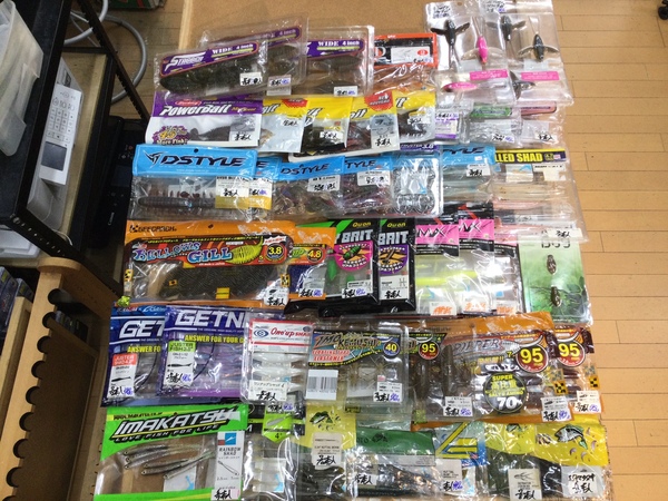 【最新釣具買取情報】「人気メーカーのワーム多数！」買取り入荷致しました。（つりどうぐ一休　葛の葉店）サムネイル
