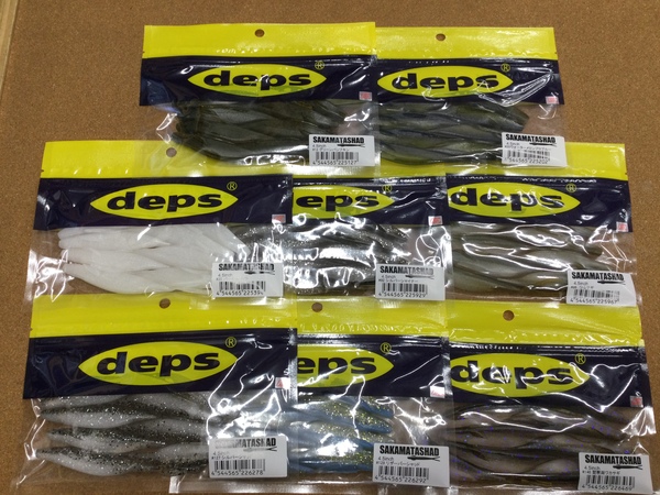 【新製品入荷情報】「デプス　サカマタシャッド４.５インチ（新製品）、バルビュータ３インチ（新製品）、シマノ　ドラグ用グリスＡＣＥ－０（再入荷）」が入荷いたしました！（葛の葉店）サムネイル