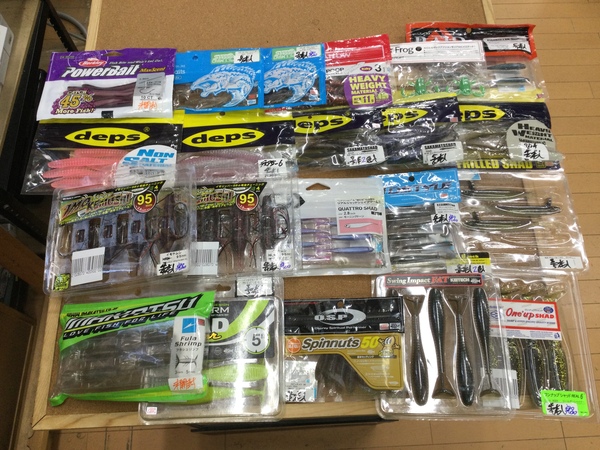 【最新釣具買取情報】「人気メーカーのワーム多数！」買取り入荷致しました。（つりどうぐ一休　葛の葉店）サムネイル