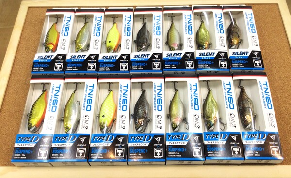 狭山店【新製品入荷情報】「ジャッカル×ディスタイル　〇ＴＮ６０　ＴｙｐｅｰＤ　ＳＳ（サイレント・７色入荷）〇ＴＮ６０　Ｔｙｐｅ－Ｄ　ＲＳ（フィネスサウンド・７色入荷）〇ミミキング８．８インチ（新色３色を含め４色入荷）などが、入荷しました！」（狭山店）サムネイル