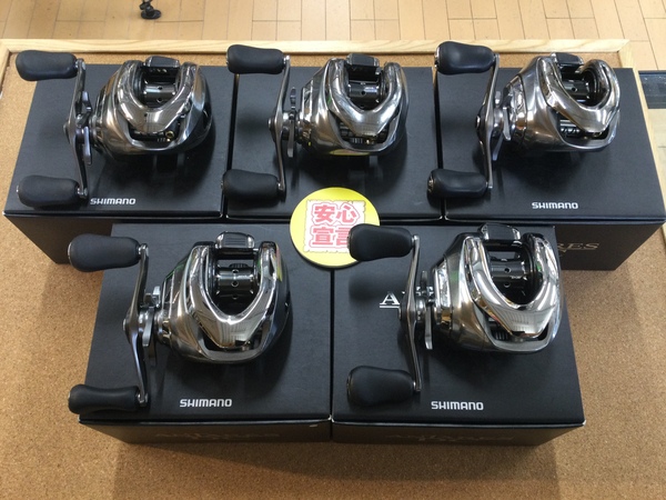 【最新釣具買取情報】「シマノ ○１６アンタレスＤＣ×５台 ○１６アンタレスＤＣ　ＨＧ×５台」買取り入荷致しました。（つりどうぐ一休　葛の葉店）サムネイル