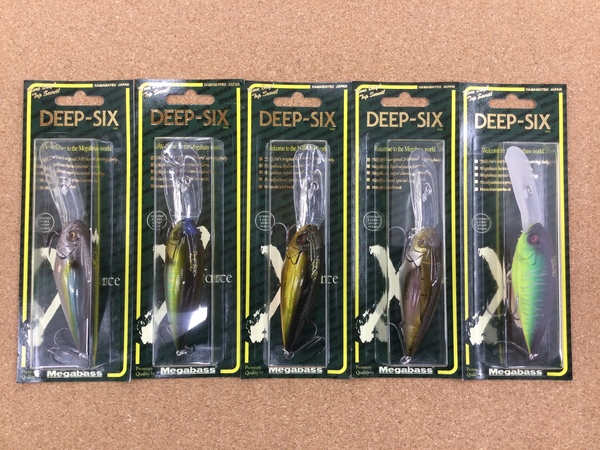 滋賀守山店　新製品入荷情報　メガバス　ディープシックス　入荷いたしました！サムネイル