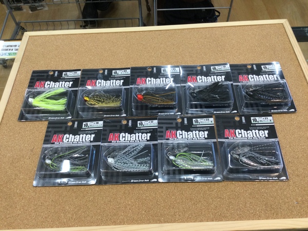 狭山店【製品入荷情報】「一誠　AKチャター　〇１０ｇ（９色再入荷）○１３ｇ（８色再入荷）〇２１ｇ（７色再入荷）などが、入荷しました！」（狭山店）サムネイル