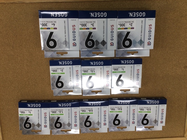 【新製品入荷情報】　ゴーセン ガイダスＰＥ×９　入荷いたしました！！　（寝屋川店）サムネイル