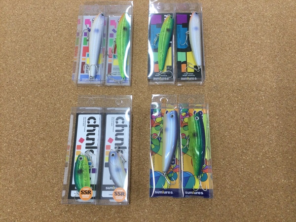 滋賀守山店　新製品入荷情報　サムルアーズ　ファットサムＪｒ、ファットサムクイックウォーカー、サムポッパー、チャンクＳＳＲ、ストーム　チャグバグ、スミス　キャタピーソフト60　入荷いたしました！サムネイル