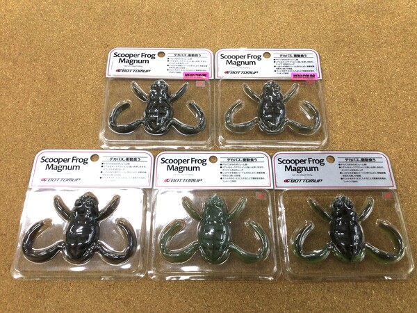 【新製品入荷情報】　ボトムアップ　スクーパーフロッグマグナム　ヴァラップスイマー４．２インチ／５．５インチ　スナックジグ１４ｇ　入荷いたしました！！　（寝屋川店）サムネイル