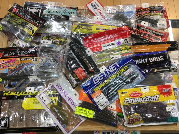 【最新釣具買取情報☆第６弾☆】「人気メーカーのワーム多数！」買取り入荷致しました。（つりどうぐ一休　葛の葉店）サムネイル
