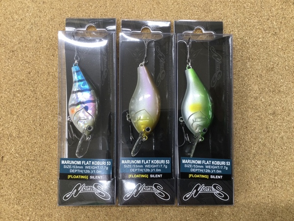 【新製品入荷情報】　ノリーズ　マルノミフラット コブリ５３　入荷いたしました！！　（寝屋川店）サムネイル