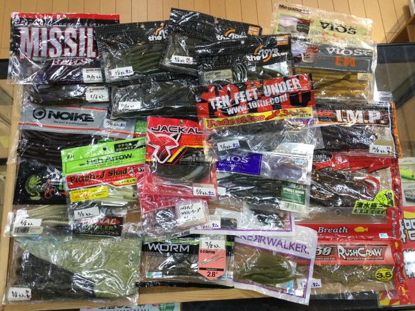 【最新釣具買取情報】「人気メーカーのワームを多数！」買取り入荷致しました。（つりどうぐ一休　葛の葉店）サムネイル