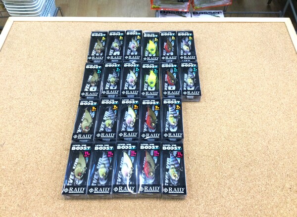 狭山店【新製品入荷情報】「レイドジャパン　レベルバイブブースト・ヒート２　〇５ｇ（６色入荷）○７ｇ（６色入荷）○９ｇ（５色入荷）○１１ｇ（５色入荷）などが、入荷しました！」（狭山店）サムネイル