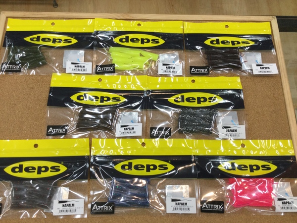 狭山店【新製品入荷情報】「ｄｅｐｓ　〇ナパーム（新製品・８色新入荷）　〇フリルドシャッド　３．７インチ（新製品・７色新入荷）などが、入荷しました！」（狭山店）サムネイル
