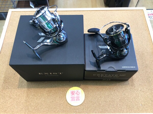 狭山店　本日の釣具買取商品　第４弾！「ダイワ　〇２６セルテートＨＤ  ＬＴ  Ｃ３０００－Ｈ（極上超美品）　〇２２イグジストＬＴ　２５００Ｓ（極上超美品）が、買取入荷しました！」（狭山店）サムネイル