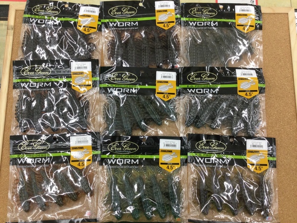 滋賀守山店　入荷情報　エバーグリーン　ゾワゾワ3.5、4.5インチ、一誠　G.CクルコマJｒ7ｇZERO5SP、ハイドアップ　スタッガークロー6.5インチ、ノリーズ　エスケープフラッグツインマグナム　入荷いたしました！サムネイル