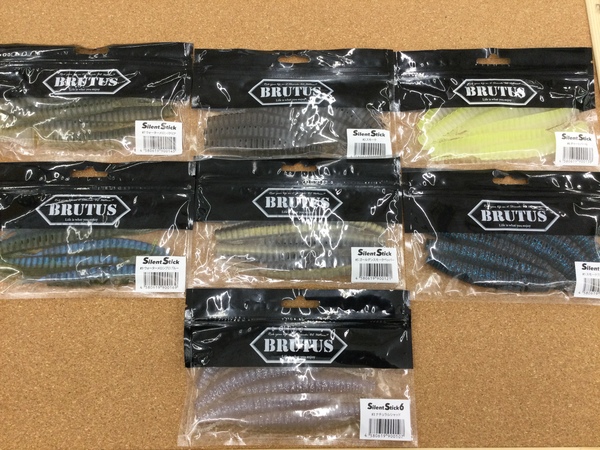 滋賀守山店　新製品入荷情報　ブルータス　サイレントスティック6インチ、フィッシュマグネット　マガテール3.5インチ、メガバス　カゲロウ155F、バレーヒル　TGシンカー　バレット、ネイルシンカー　入荷いたしました！サムネイル