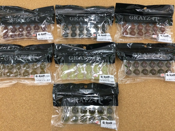 滋賀守山店　新製品入荷情報　グレイズ　Gボール15mm、シリコンラバースカート極厚1mm、レイドジャパン　レベルスピンセミコン、RJブラックボックス、ノリーズ　クリスタルSスーパースローロール　入荷いたしました！サムネイル